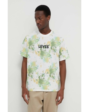 Levi's t-shirt bawełniany męski z nadrukiem