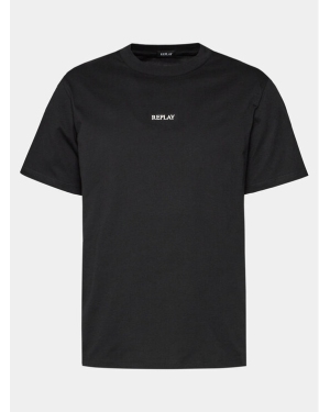 Replay T-Shirt Logo M6795 .000.2660 Czarny Regular Fit
