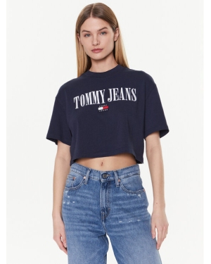 Tommy Jeans T-Shirt Archive DW0DW14913 Granatowy Cropped Fit