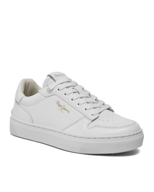 Pepe Jeans Sneakersy Camden Supra W PLS00002 Biały