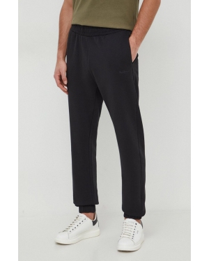 Pepe Jeans spodnie dresowe bawełniane kolor czarny gładkie