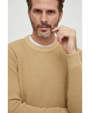 Pepe Jeans sweter bawełniany kolor beżowy