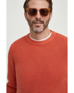 Pepe Jeans sweter bawełniany kolor pomarańczowy