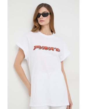 Pinko t-shirt damski kolor biały