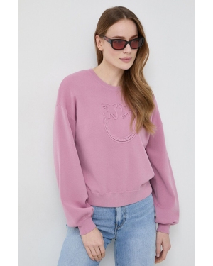 Pinko bluza damska kolor różowy gładka