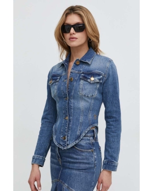 Pinko kurtka jeansowa damska kolor niebieski przejściowa