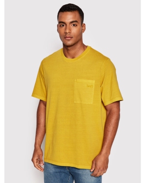 Levi's® T-Shirt Easy Pocket A3697-0001 Żółty Relaxed Fit
