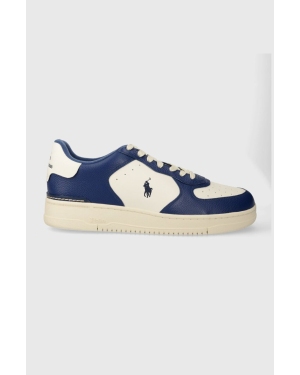 Polo Ralph Lauren sneakersy skórzane Masters Crt kolor granatowy 809931571001