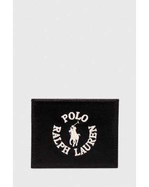 Polo Ralph Lauren etui na karty skórzane kolor czarny