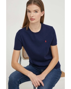 Polo Ralph Lauren t-shirt damski kolor niebieski