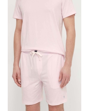 Polo Ralph Lauren szorty piżamowe męskie kolor różowy gładka