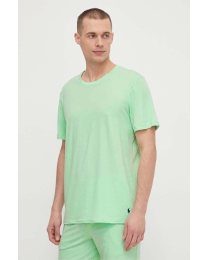 Polo Ralph Lauren t-shirt lounge kolor zielony gładki