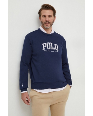 Polo Ralph Lauren bluza męska kolor granatowy z nadrukiem