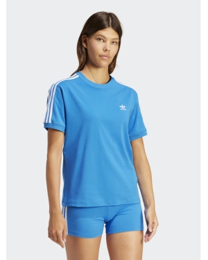 adidas T-Shirt 3-Stripes IR8049 Niebieski Regular Fit