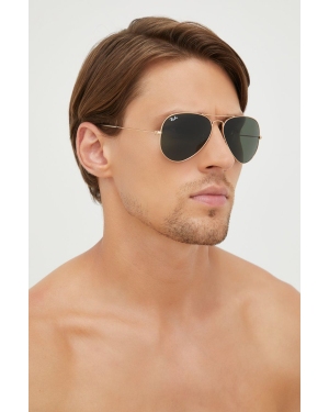 Ray-Ban okulary przeciwsłoneczne 0RB3025.L0205 męskie kolor złoty
