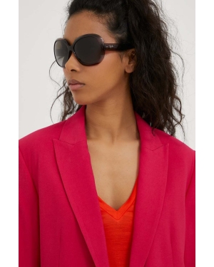 Ray-Ban okulary przeciwsłoneczne 0RB4098 damskie kolor brązowy