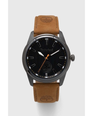 Timberland zegarek męski kolor brązowy
