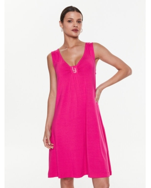 Liu Jo Beachwear Sukienka letnia VA3049 J5360 Różowy Regular Fit