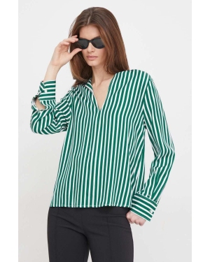 Tommy Hilfiger bluzka damska kolor zielony wzorzysta
