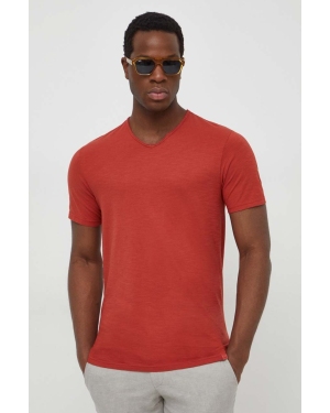 United Colors of Benetton t-shirt bawełniany męski kolor czerwony