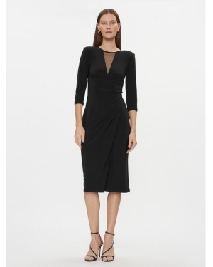 Rinascimento Sukienka koktajlowa CFC0019355002 Czarny Regular Fit