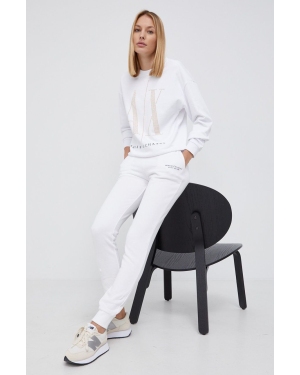 Armani Exchange bluza bawełniana damska kolor biały