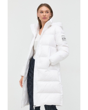 Armani Exchange kurtka puchowa damska kolor biały zimowa