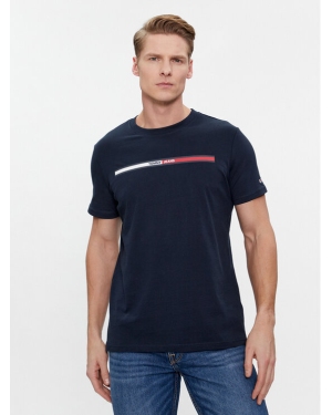 Tommy Jeans T-Shirt Tjm Essential Flag Tee DM0DM13509 Granatowy Regular Fit