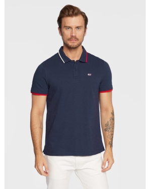 Tommy Jeans Polo Flag DM0DM15076 Granatowy Regular Fit