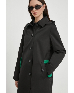 Lauren Ralph Lauren płaszcz damski kolor czarny przejściowy
