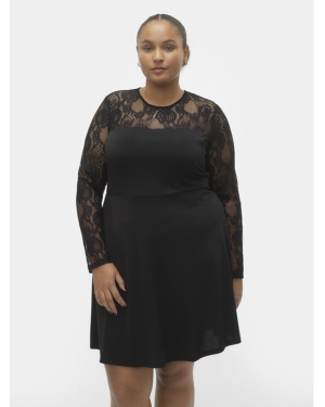 Vero Moda Curve Sukienka koktajlowa 10305860 Czarny Regular Fit