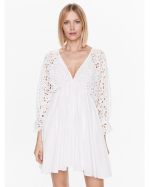 Iconique Sukienka letnia IC23 019 Biały Regular Fit