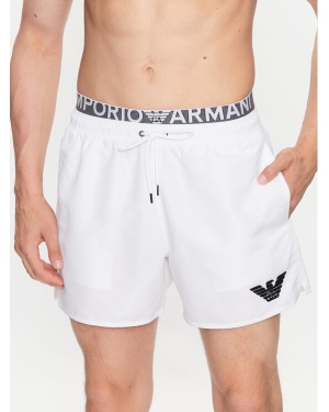 Emporio Armani Underwear Szorty kąpielowe 211740 3R432 00010 Biały Regular Fit