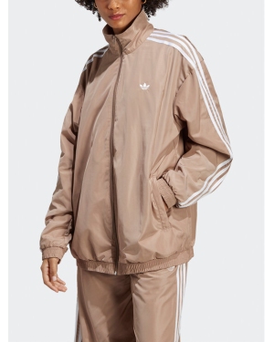 adidas Bluza Oversized Track Top IP7143 Brązowy Loose Fit
