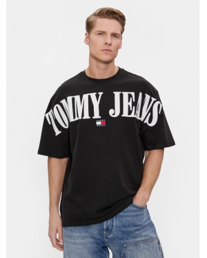 Tommy Jeans T-Shirt Tjm Ovz Badge Tj Tee DM0DM18565 Czarny Regular Fit