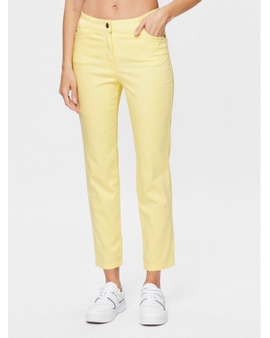 Olsen Spodnie materiałowe Mona 14000625 Żółty Slim Fit