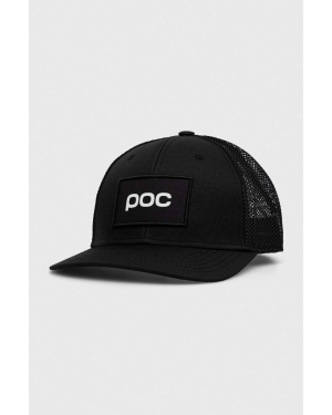 POC czapka z daszkiem kolor czarny z aplikacją