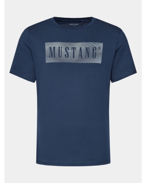 Mustang T-Shirt Austin 1014937 Granatowy Regular Fit