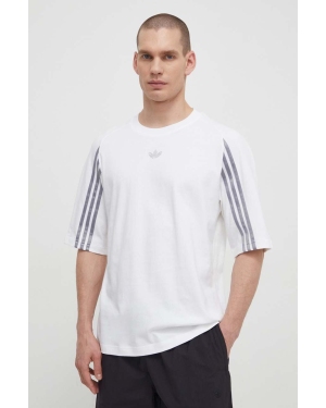 adidas Originals t-shirt bawełniany Fashion Raglan Cutline męski kolor biały wzorzysty IT7446