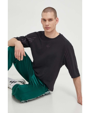 adidas Originals t-shirt bawełniany Fashion Raglan Cutline męski kolor czarny wzorzysty IT7445
