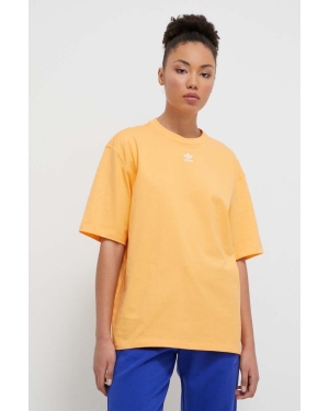 adidas Originals t-shirt bawełniany damski kolor pomarańczowy IR5933