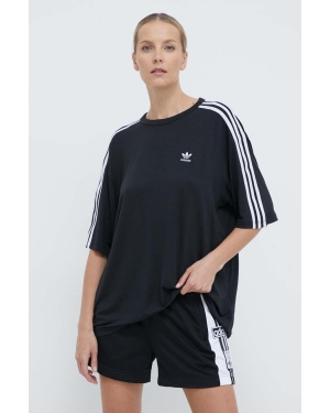 adidas Originals t-shirt 3-Stripes Tee damski kolor czarny IU2406