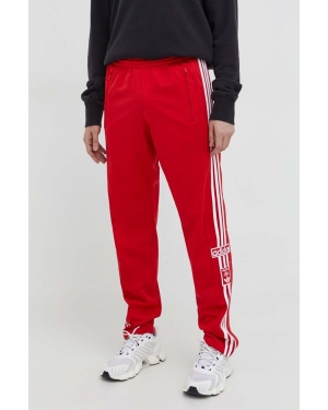 adidas Originals spodnie dresowe kolor czerwony z aplikacją
