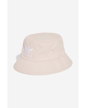 adidas Originals kapelusz bawełniany Adicolor Trefoil Bucket Hat kolor różowy bawełniany IB9997-ROZOWY