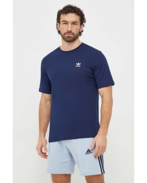 adidas Originals t-shirt bawełniany Essential Tee męski kolor granatowy z aplikacją IR9693