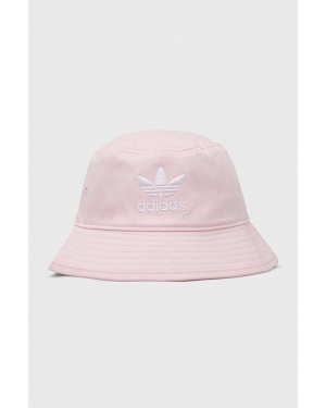 adidas Originals kapelusz bawełniany kolor różowy bawełniany