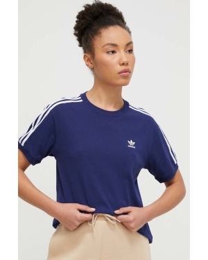 adidas Originals t-shirt damski kolor granatowy