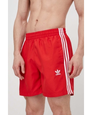 adidas Originals szorty kąpielowe kolor czerwony