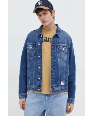 Tommy Jeans kurtka jeansowa męska kolor niebieski przejściowa