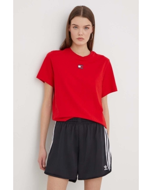 Tommy Jeans t-shirt damski kolor czerwony